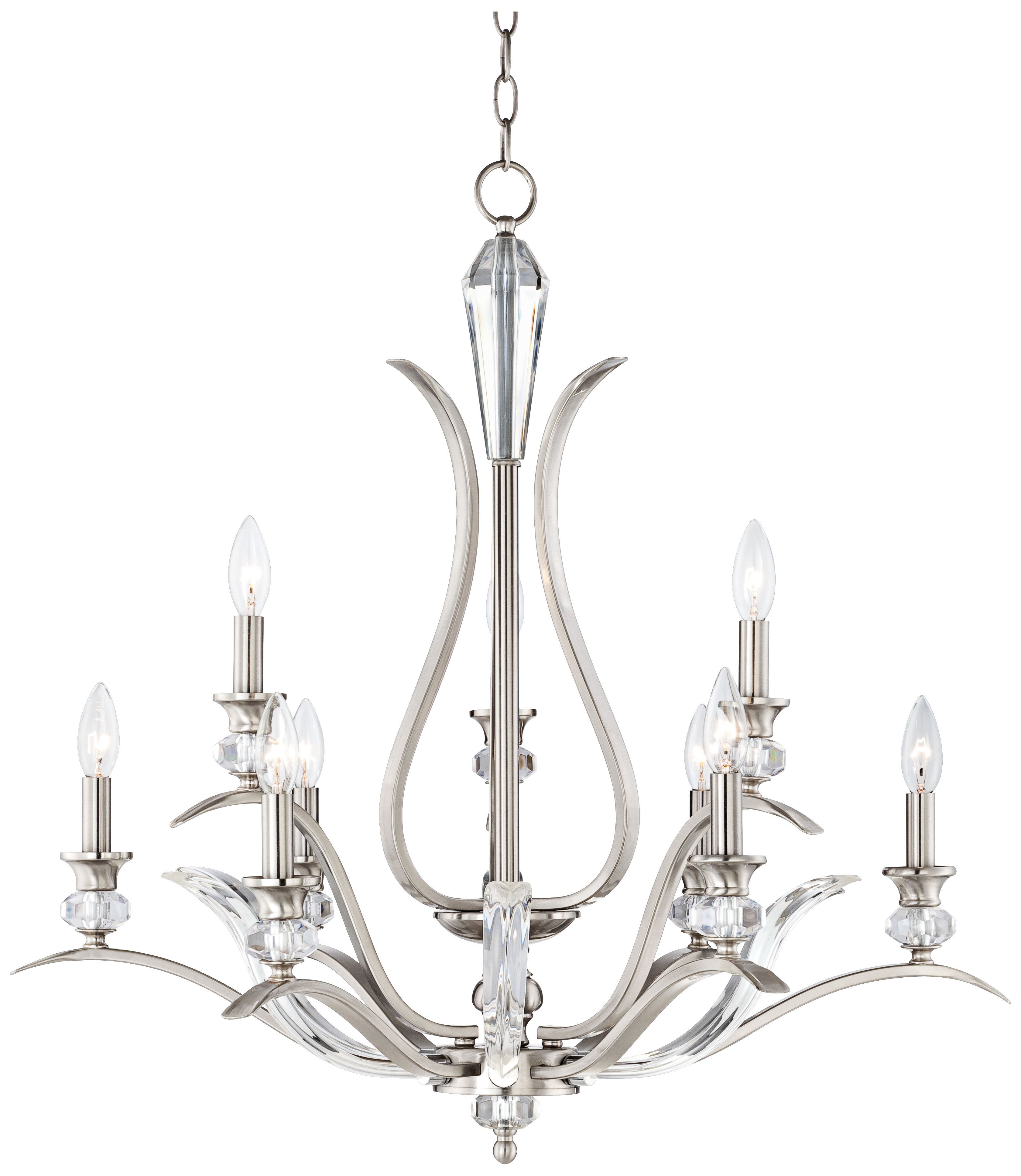 Sutton 29 1/4" Wide Brushed Nickel Entry Chandelier
