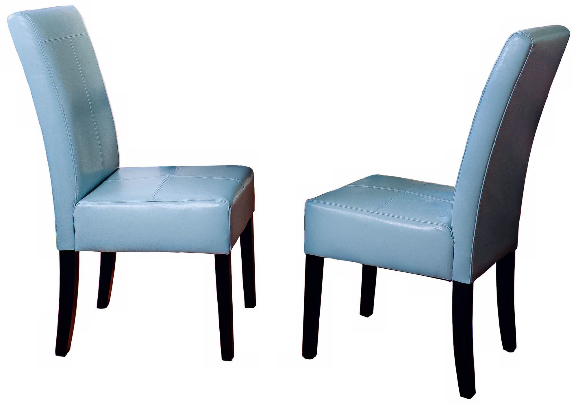 Pertica Set of 2 Teal Dining Chairs
