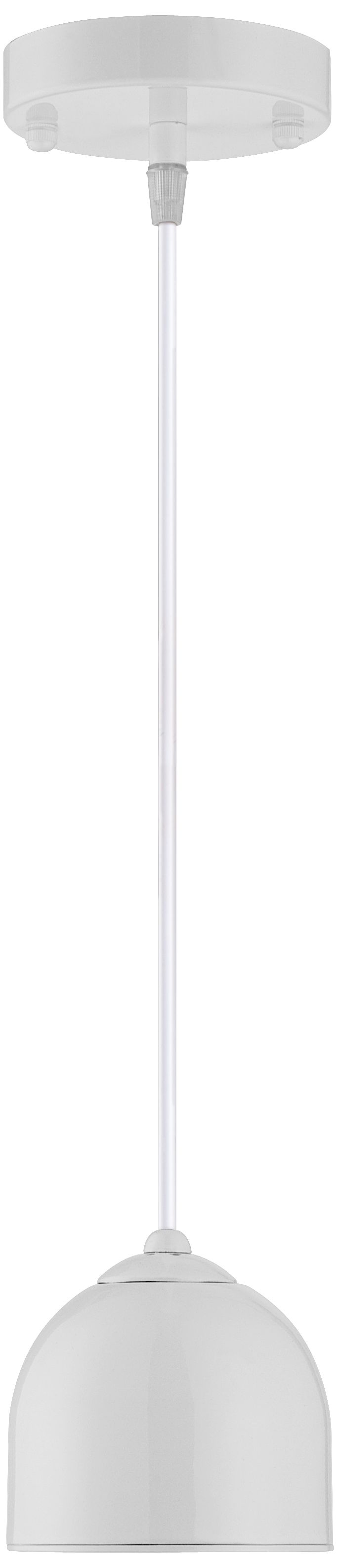 Drake 4 1/2" Wide White Mini Pendant Light
