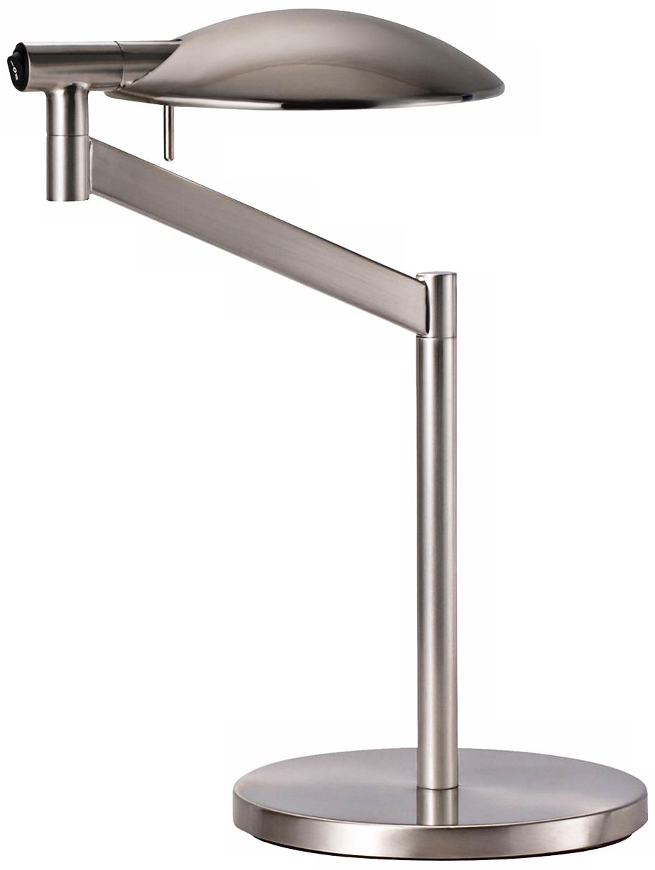 Robert Sonneman Perch Satin Nickel Desk Lamp