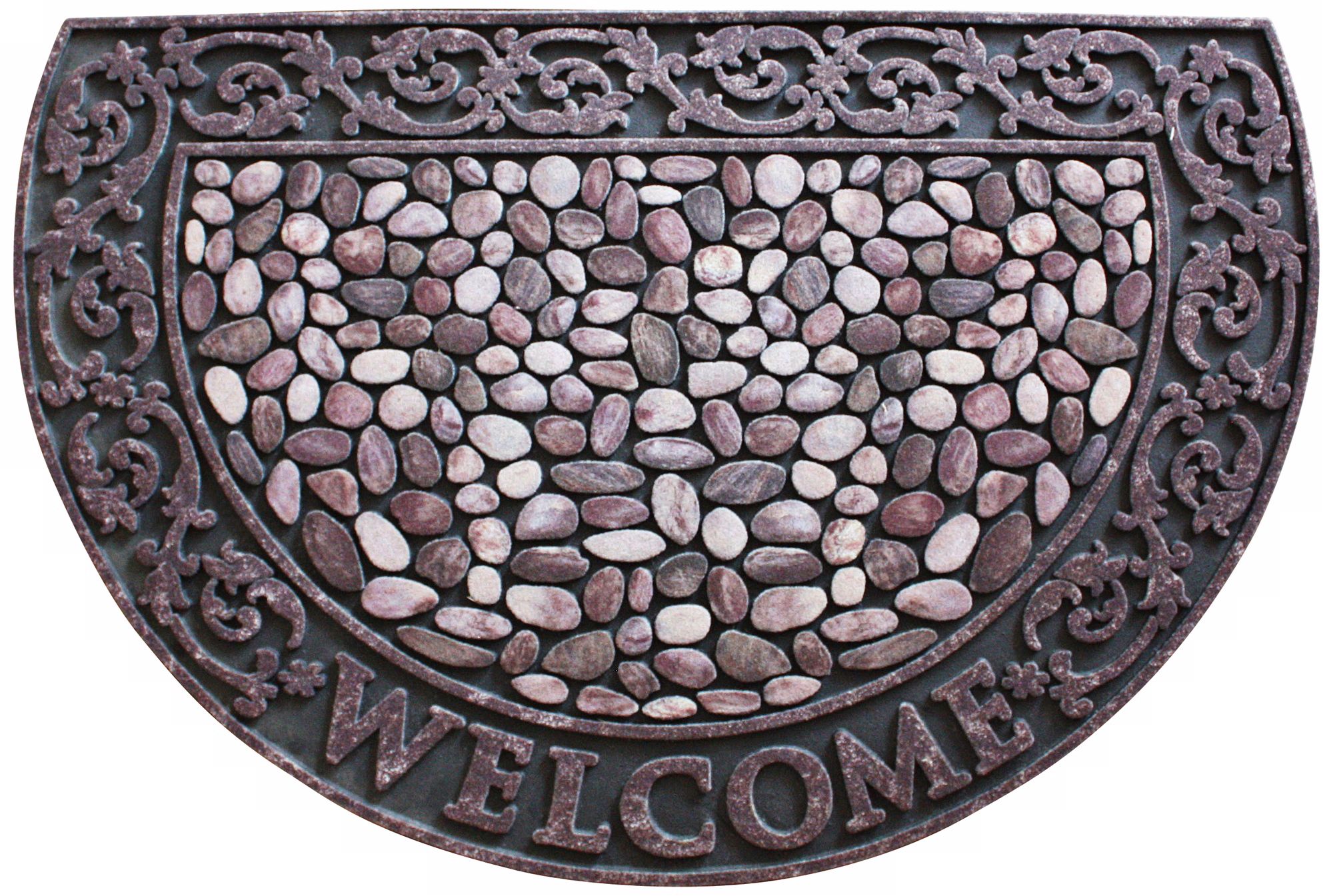 Pebbles Welcome Mat Recycled Rubber Doormat