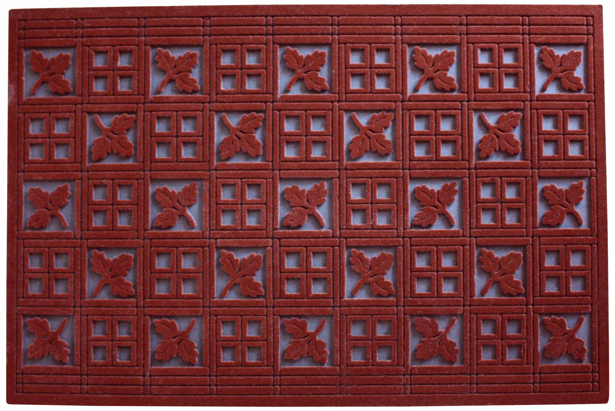 Forest Terracotta Outdoor Flocked Rubber Doormat