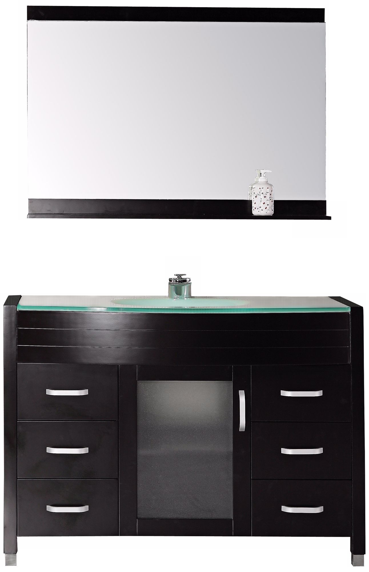Cascade 47 1/4" Wide Espresso Sink Vanity Set with Mirror