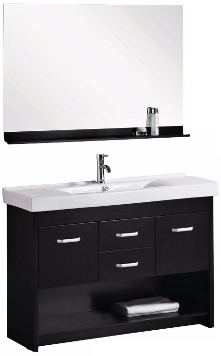 Citrus 48" Single Sink Espresso Vanity Set