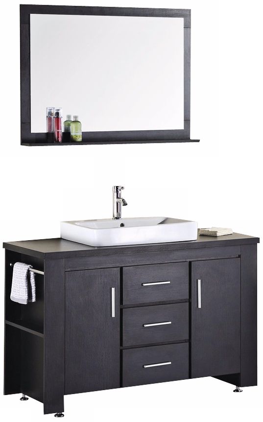 Washington Espresso 48" Single Sink Vanity Set