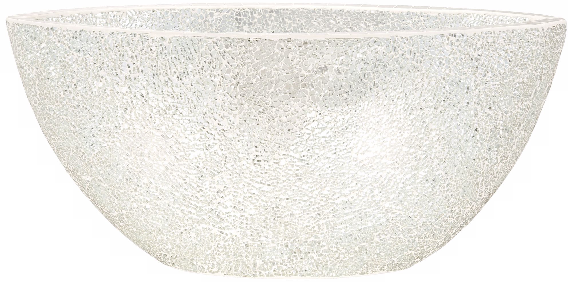 Silver Mosaic Glass Bowl
