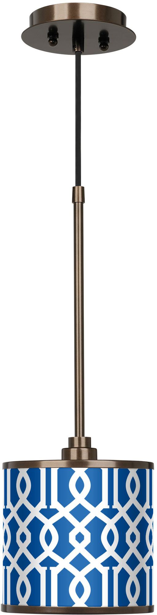 Chain Reaction Giclee Glow Bronze Mini Pendant Light