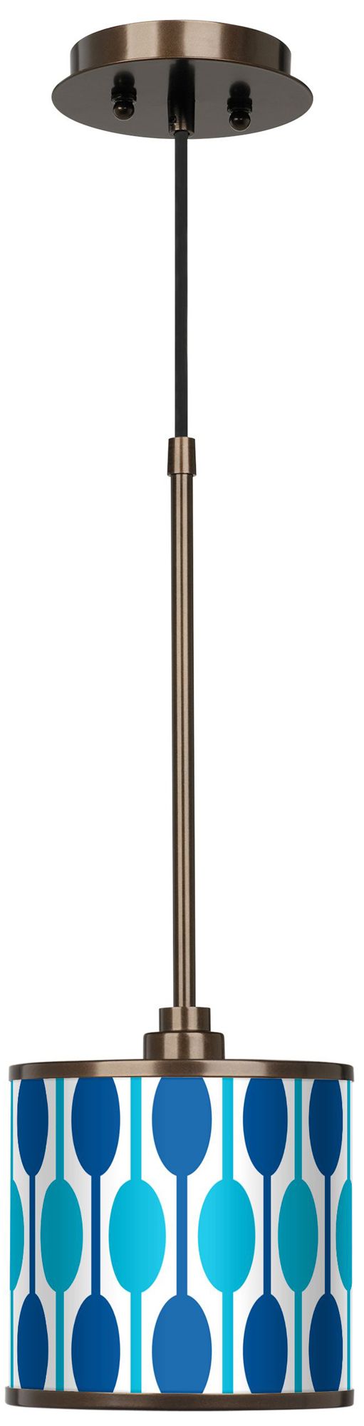 Jet Set Giclee Glow Bronze Mini Pendant Light