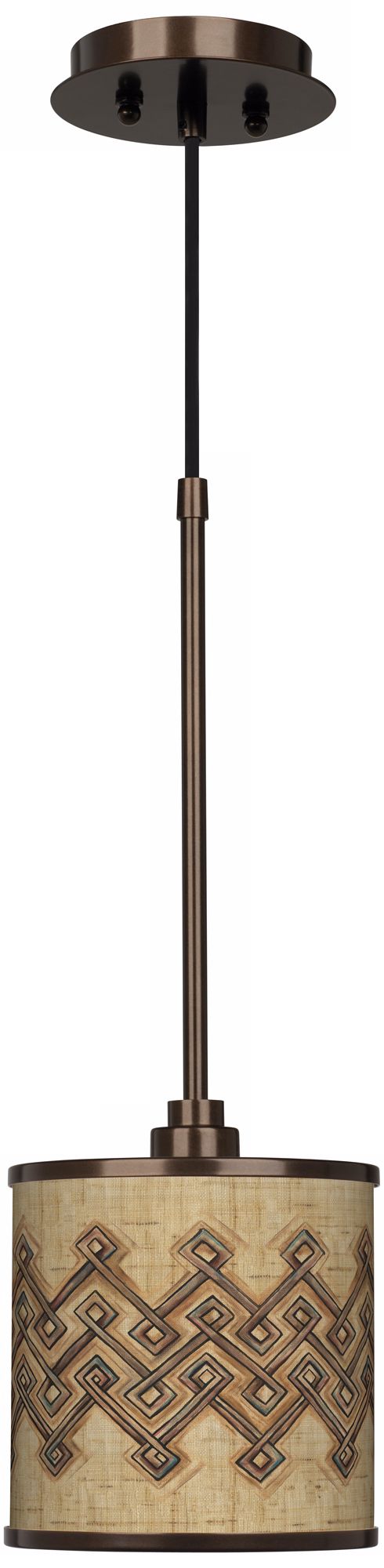 Corinthia Giclee Glow Bronze Mini Pendant Light