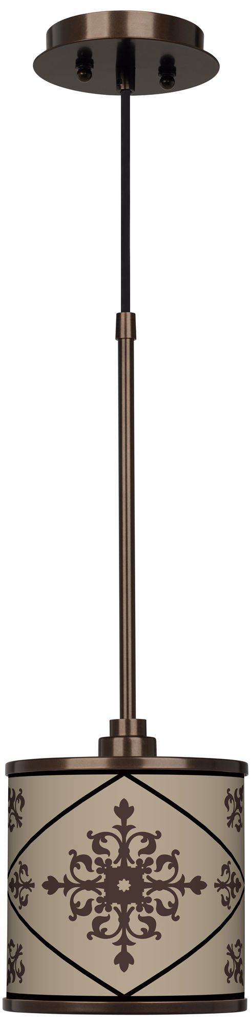 Chambly Giclee Glow Bronze Mini Pendant Light