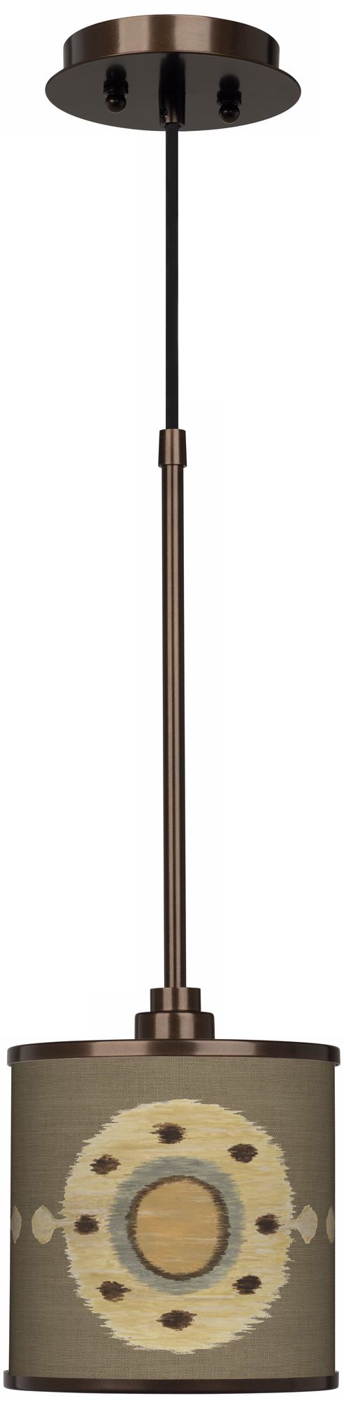 Desert Compass Giclee Glow Bronze Mini Pendant Light