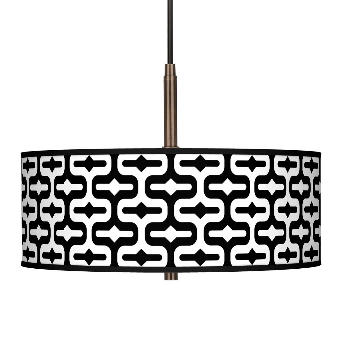 Reflection Giclee Glow 16" Wide Bronze Pendant Chandelier