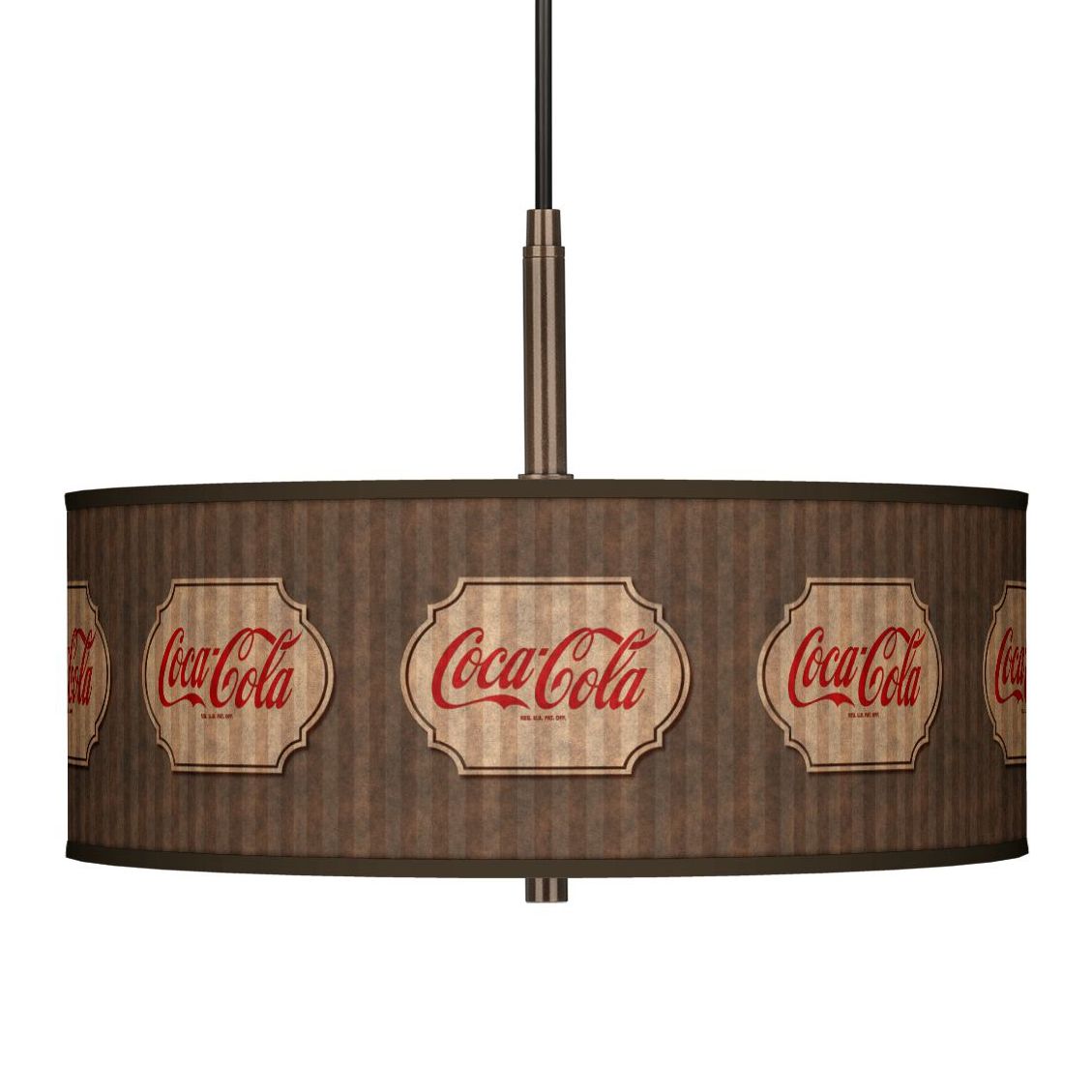 Coca-Cola&reg; Vintage Brown 16" Wide Pendant Chandelier