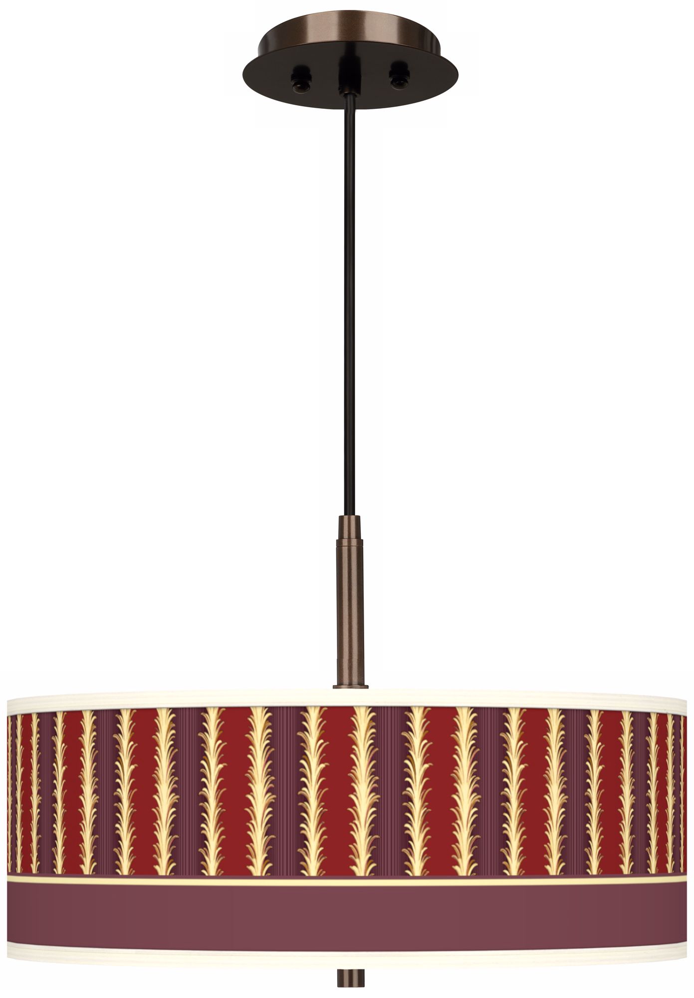 Stacy Garcia Lexington Stripe 16" Wide Bronze Pendant