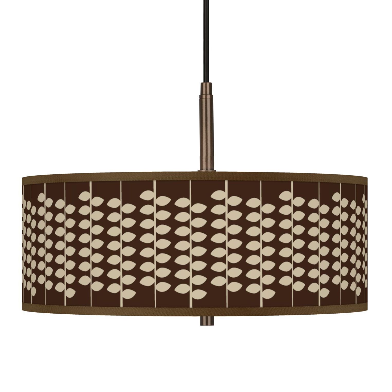 Hi Fi Giclee Glow 16" Wide Bronze Pendant Chandelier