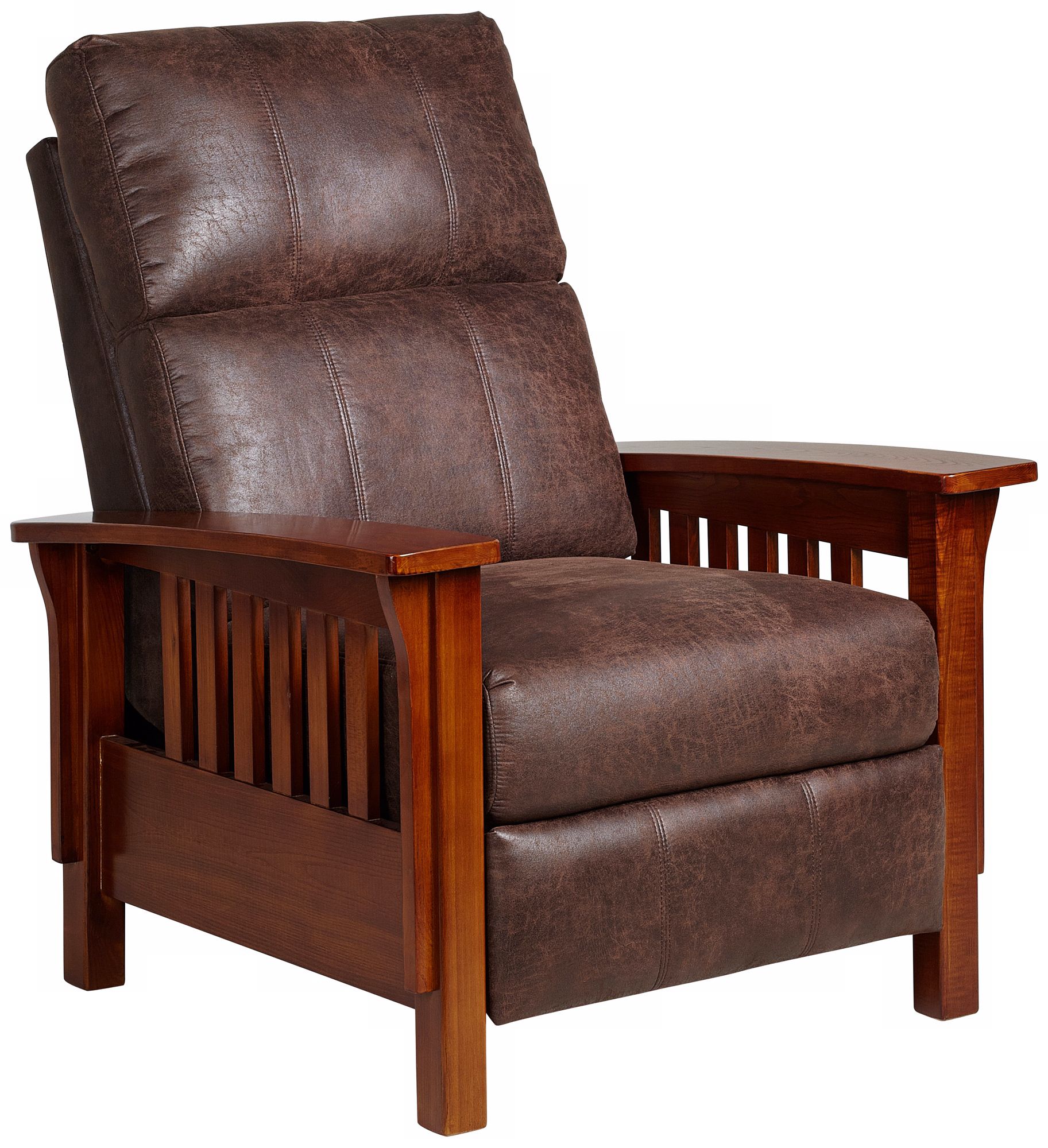 Palance Sable Bonded Leather 3-Way Recliner Chair