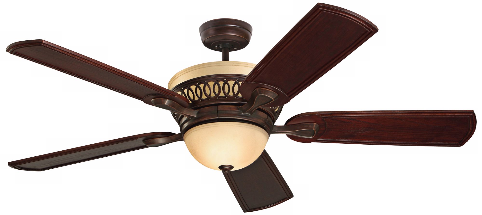 54" Emerson Braddock Bronze Ceiling Fan with Light Kit