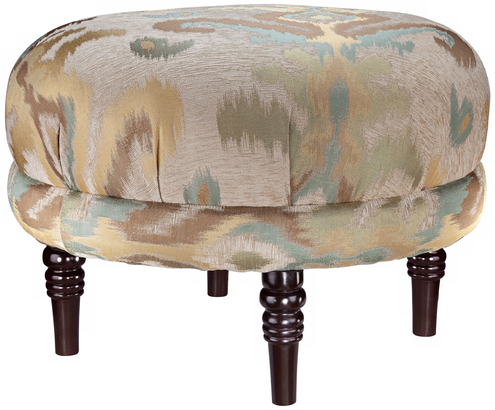 Ealing Ald Fancy Pattern Round Ottoman