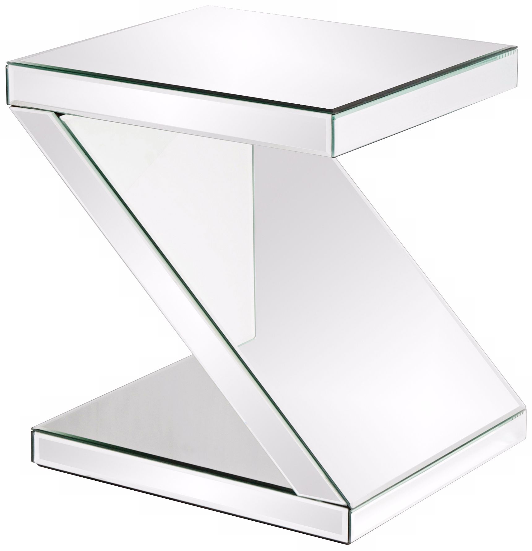 Howard Elliott Z Mirrored Accent Table