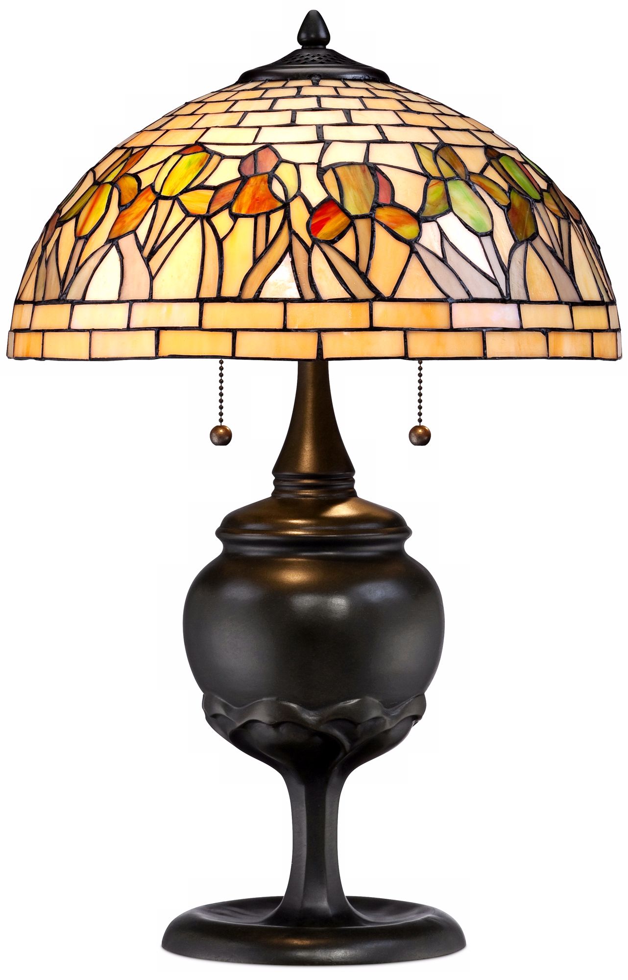 Iris Floral Robert Louis Tiffany Table Lamp