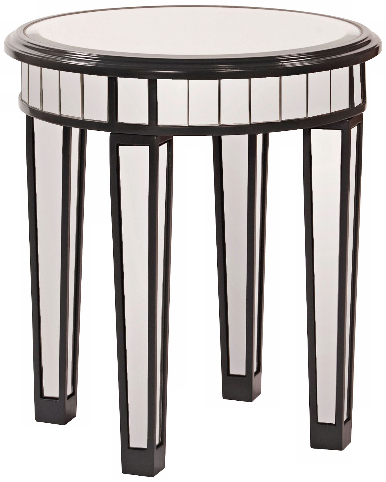 Howard Elliott Beveled Mirror Side Table
