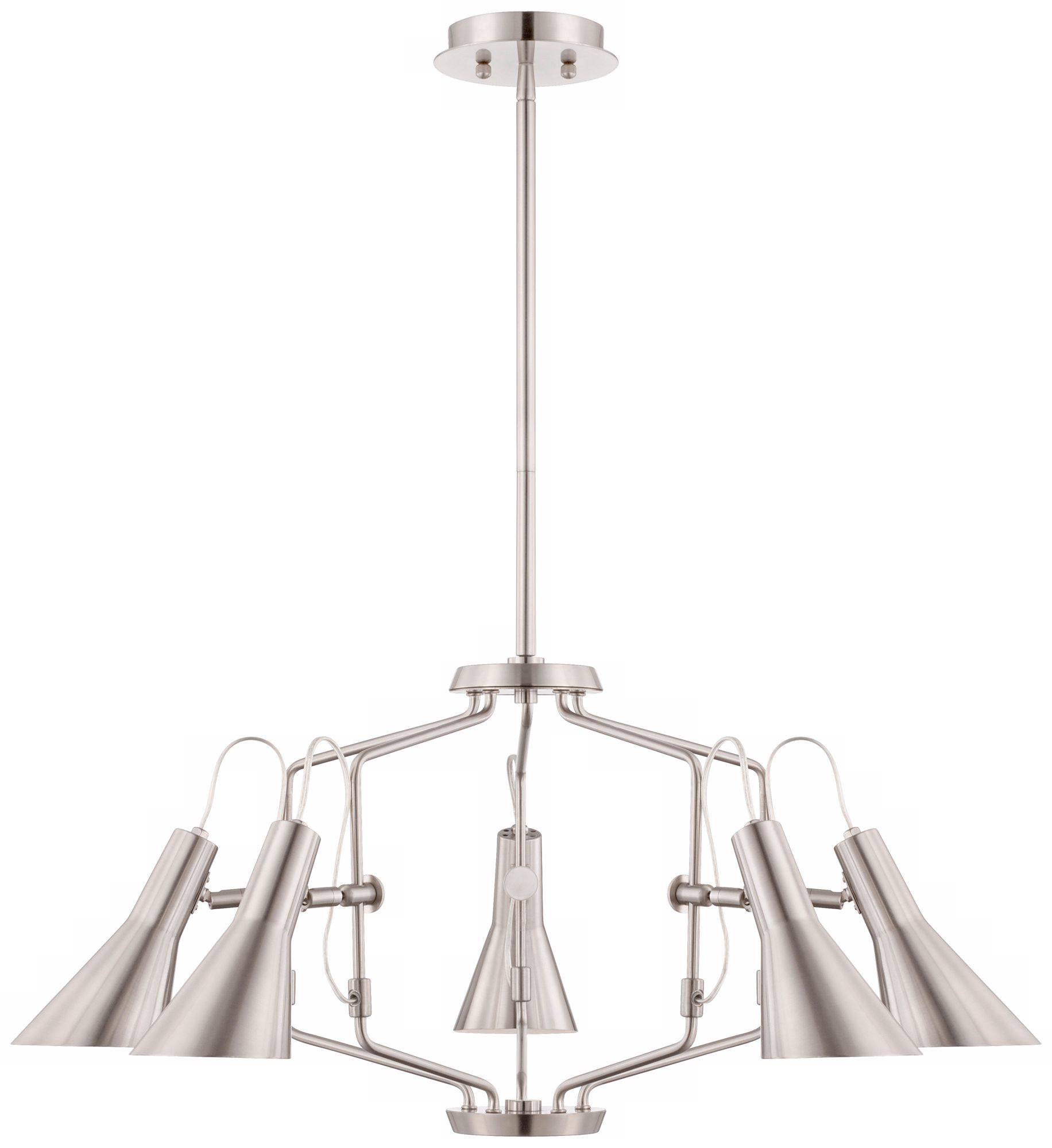 Octavius 34" Wide Brushed Nickel Chandelier