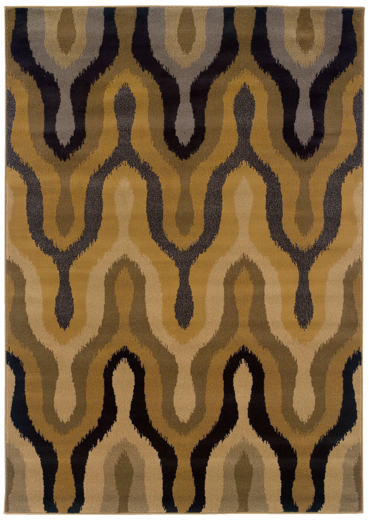 Oriental Weavers Stella 3320D Black Gold Area Rug