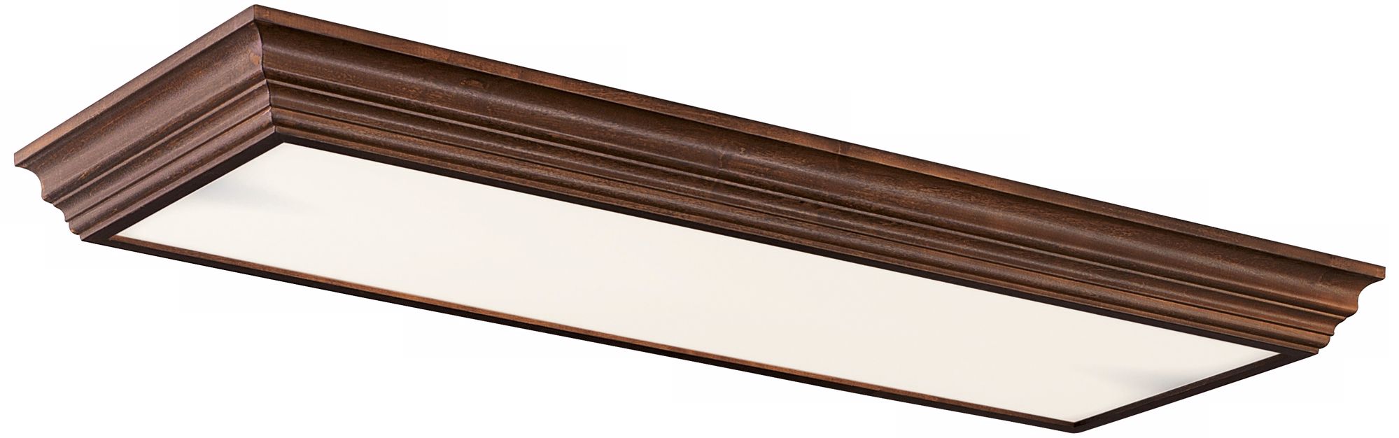 Maple Crown 51 3/4" Wide Fluorescent Ceiling Light