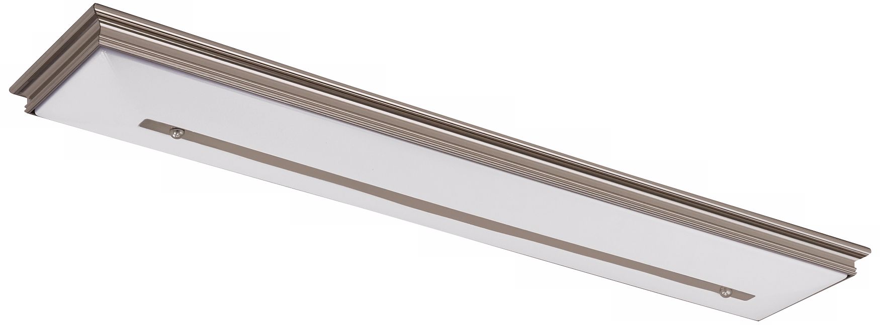 Fontane 49 1/4" Wide Nickel Fluorescent Ceiling Light