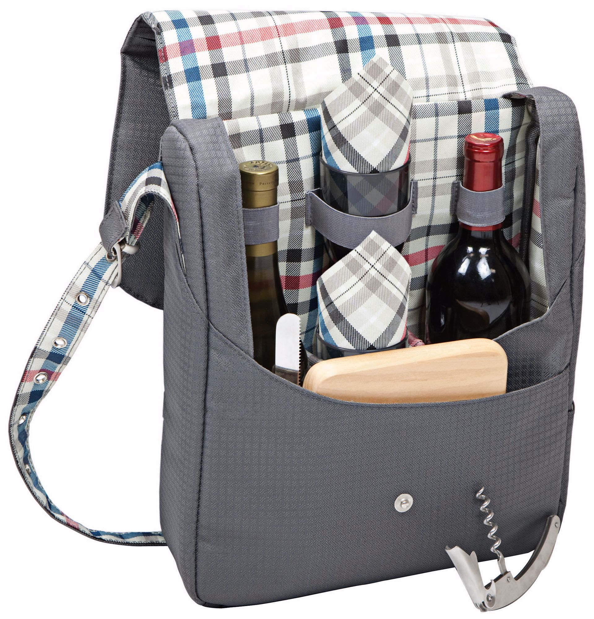 Picnic Time Britannia Wine Tote and Cooler