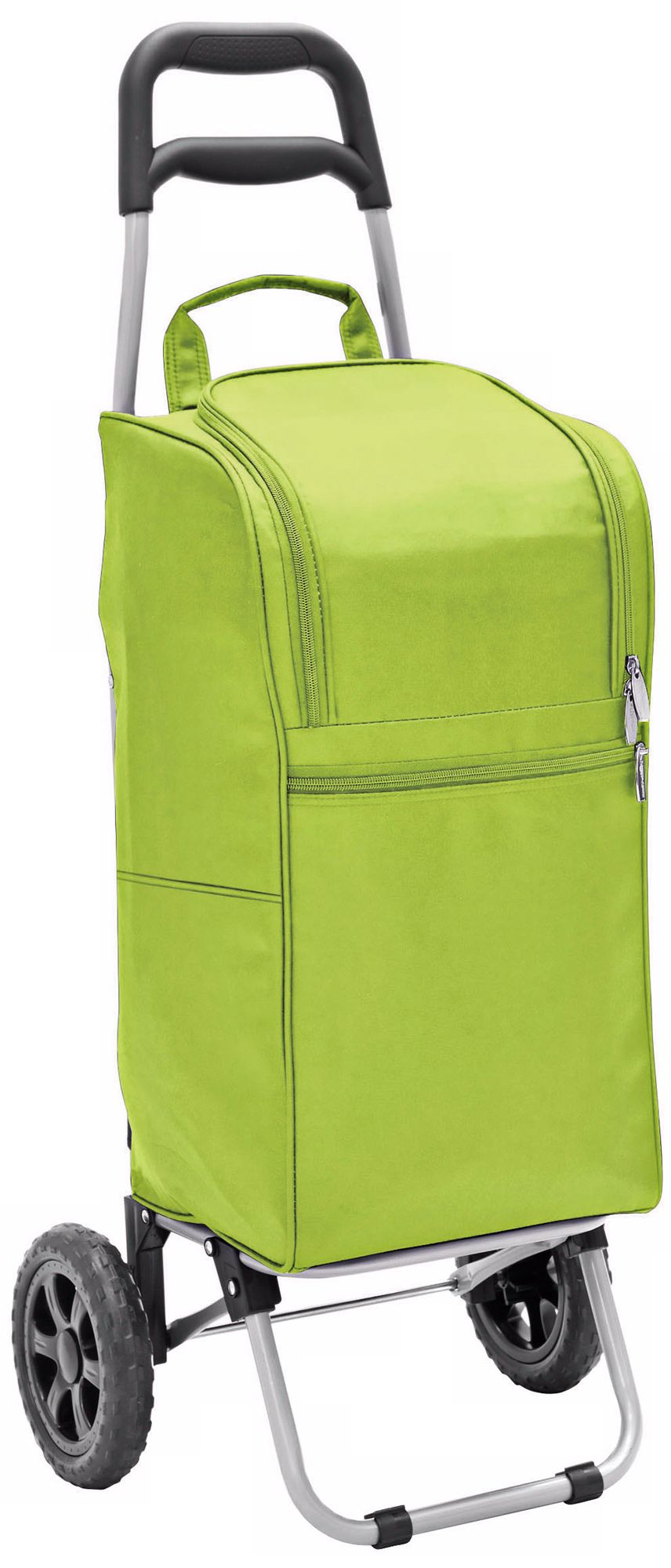 Picnic Time Lime Green Insulated Cooler and Folding Cart