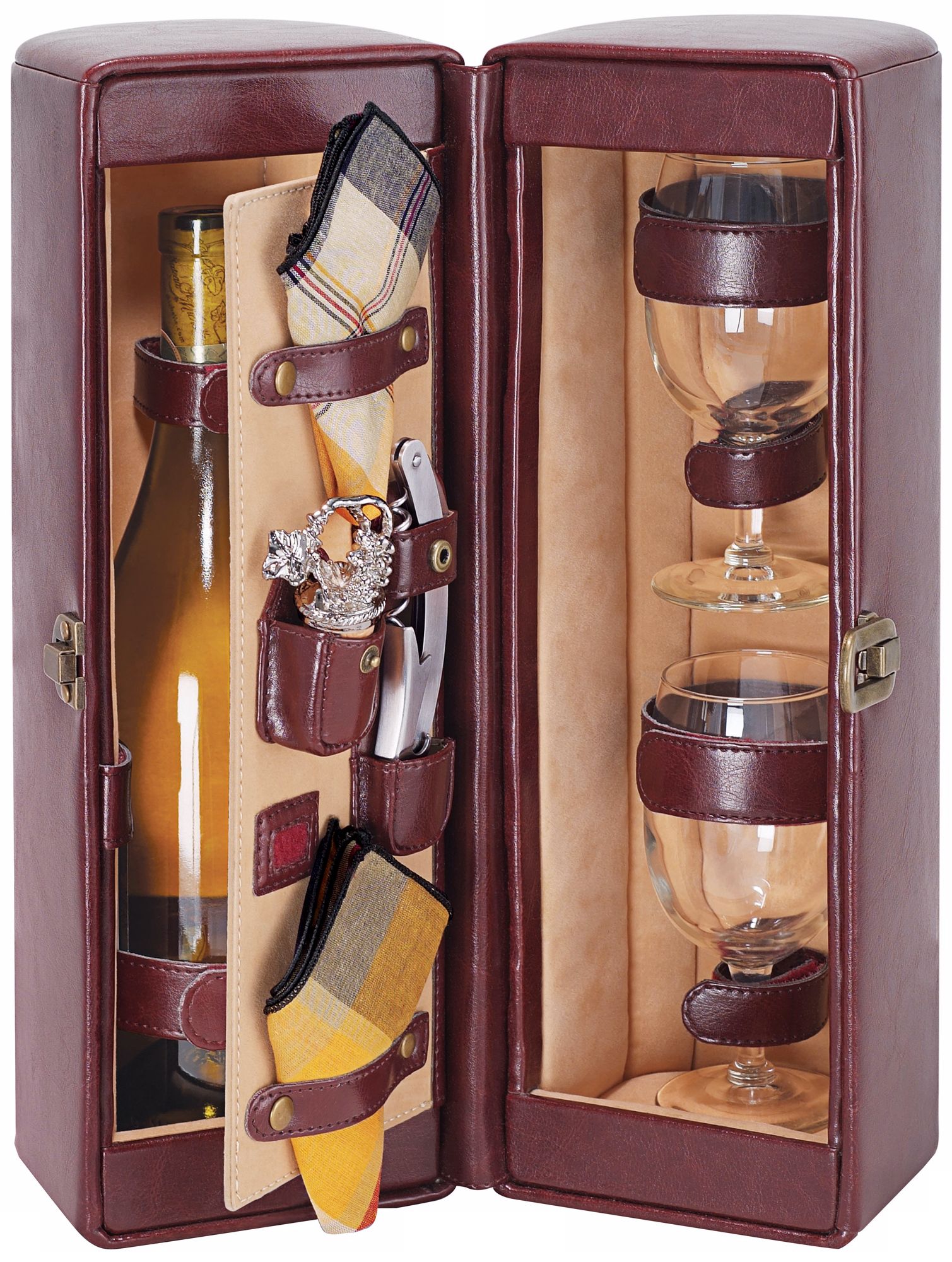 Picnic Time Harmony Burgundy Insulated Wine Case