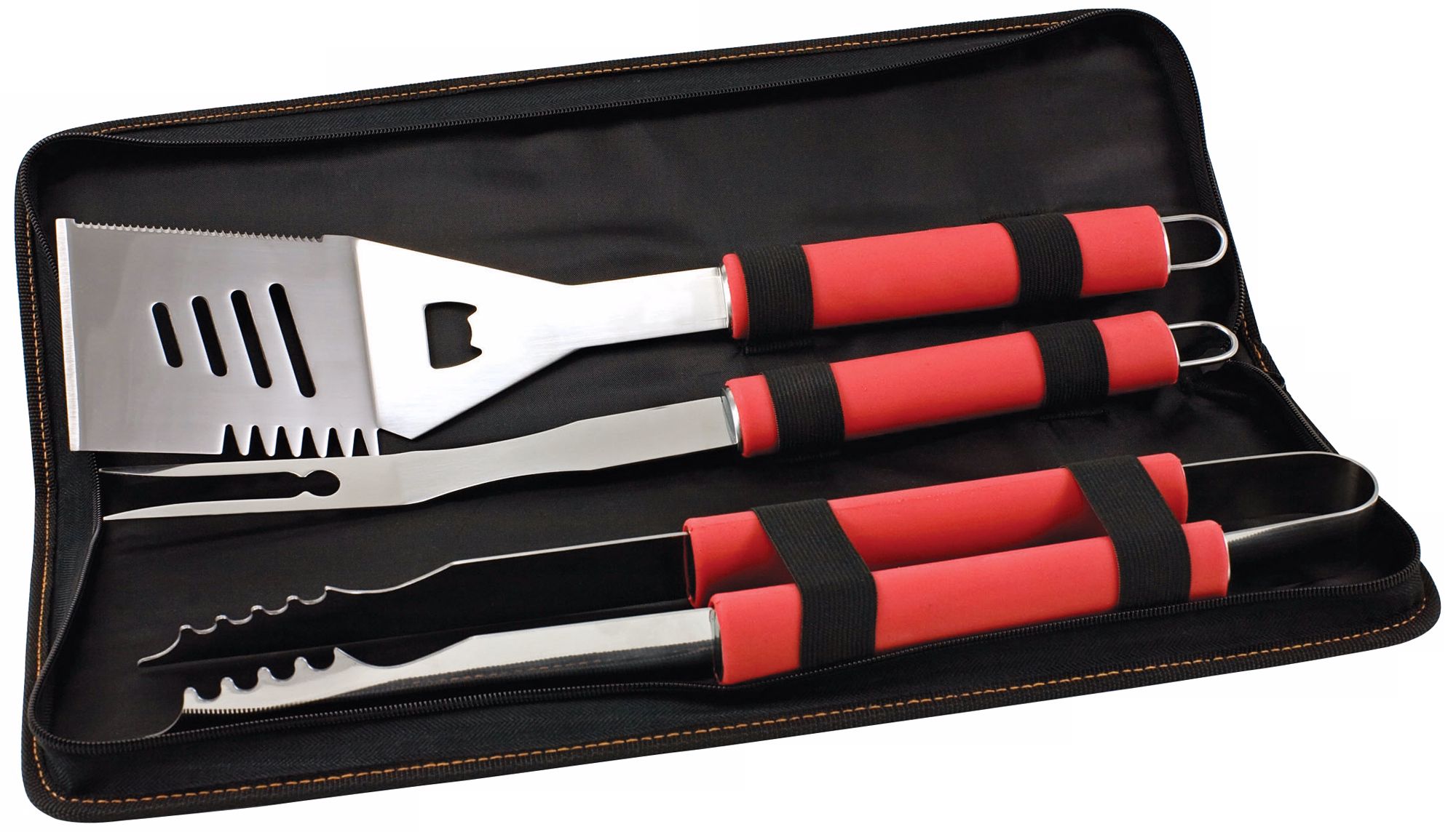 Picnic Time Metro Red BBQ Tool Set and Tote