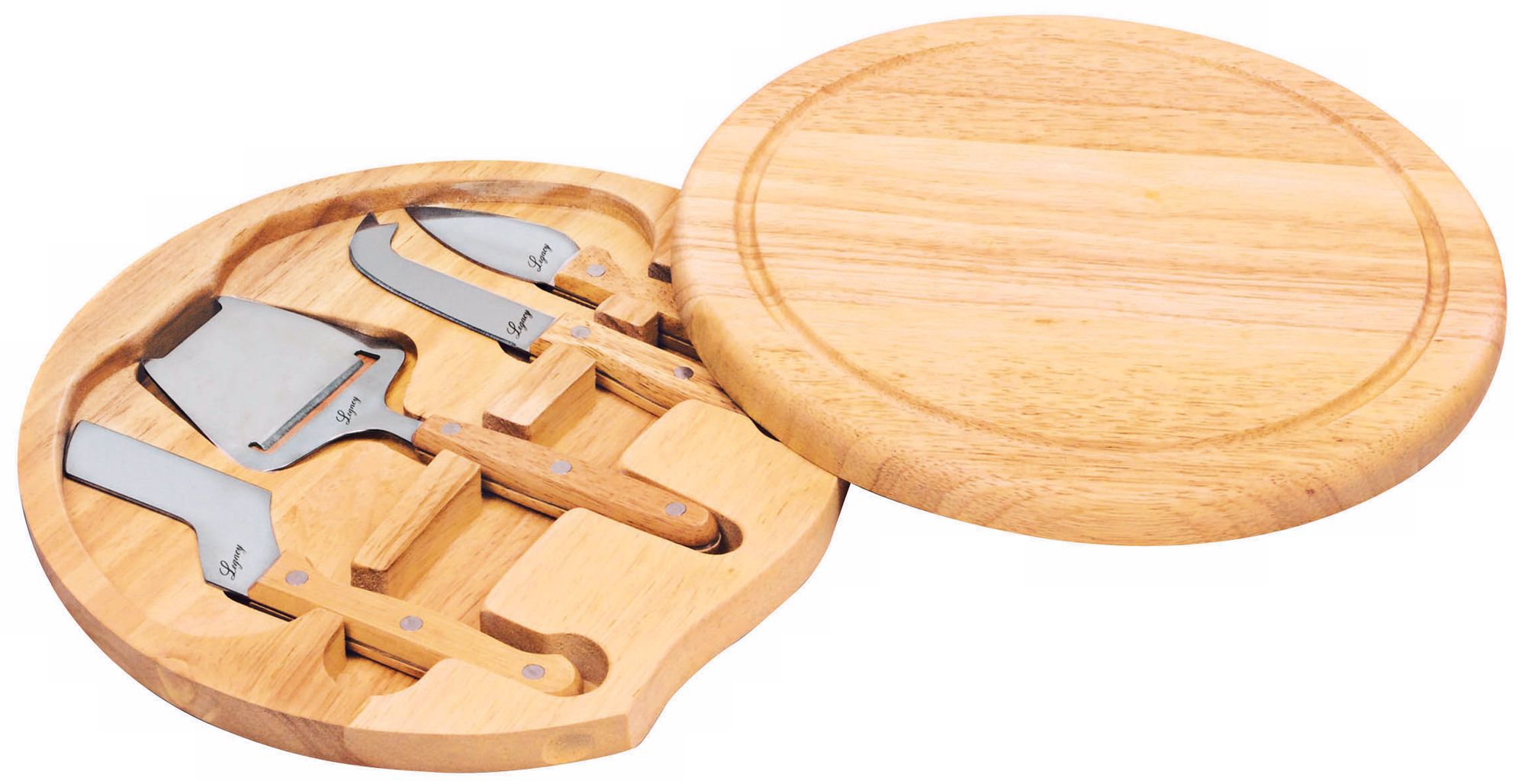 Picnic Time Circo Wood Cheese Board with Tools