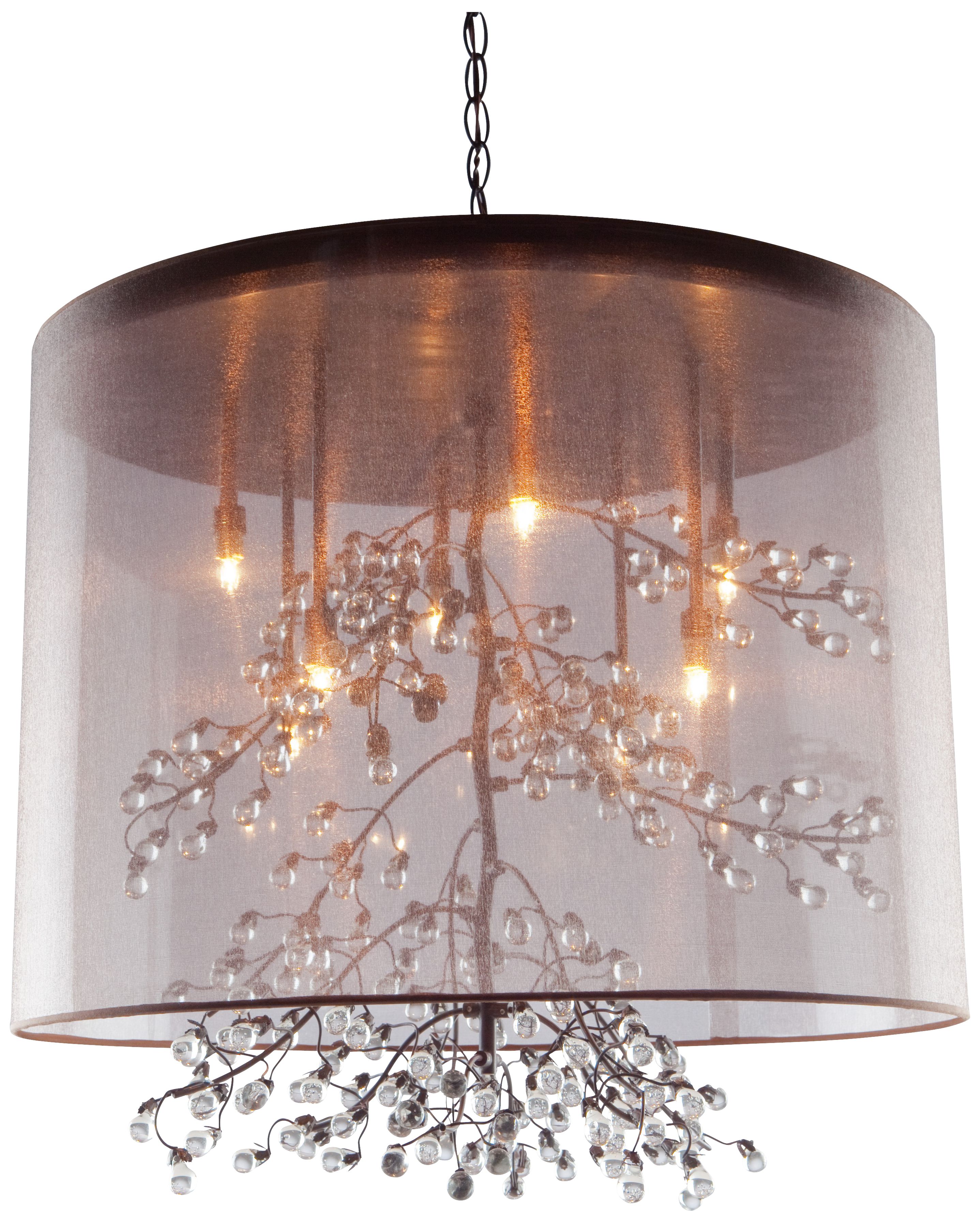 Artcraft Sherwood 6-Light 19 1/2" Wide Bronze Pendant Light