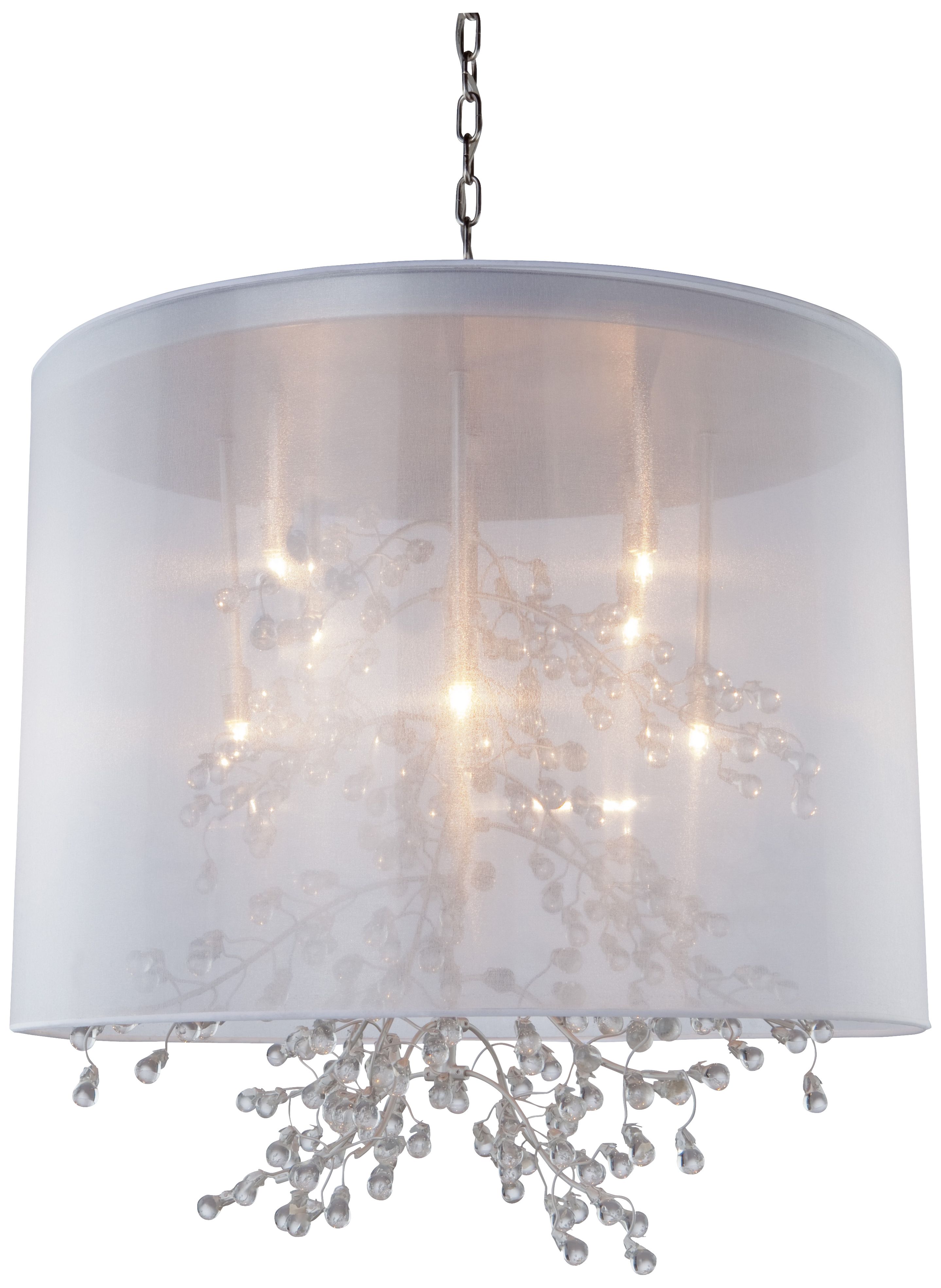 Artcraft Sherwood 8-Light 24 1/2" Wide Chrome Pendant Light