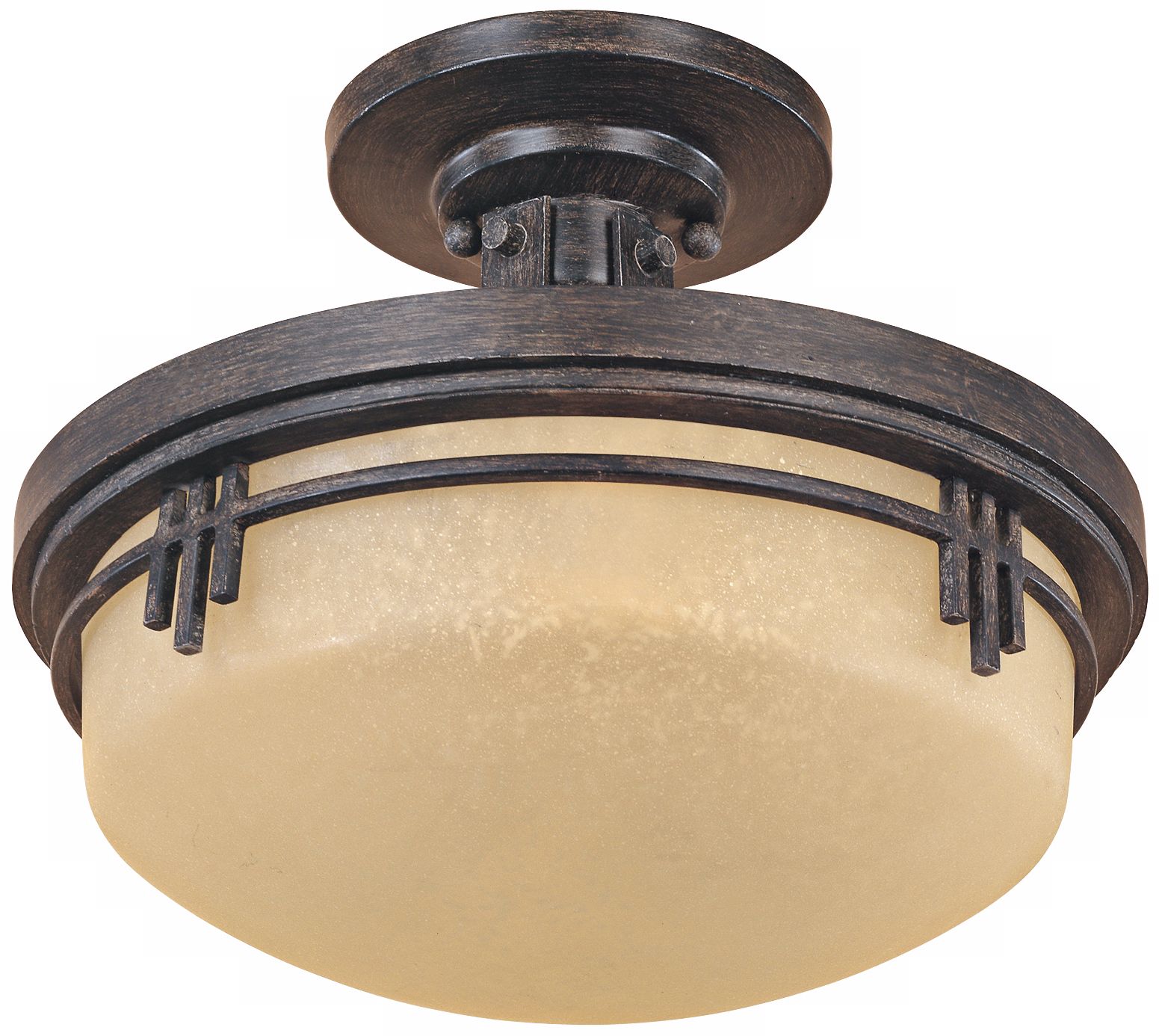 Mission Ridge 13" Wide Semi Flush Ceiling Light