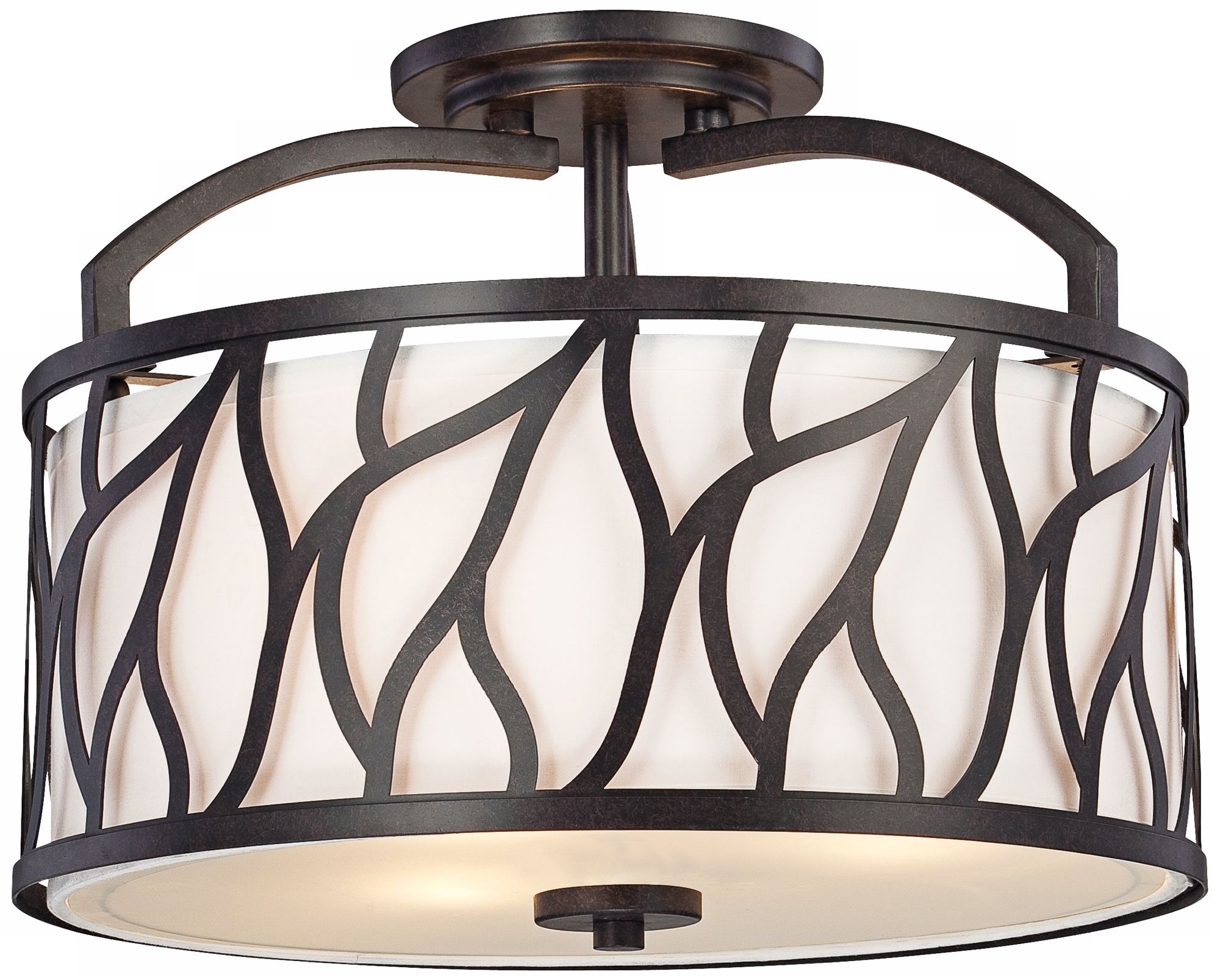 Modesto 14 1/2" Wide Semi Flush Ceiling Light