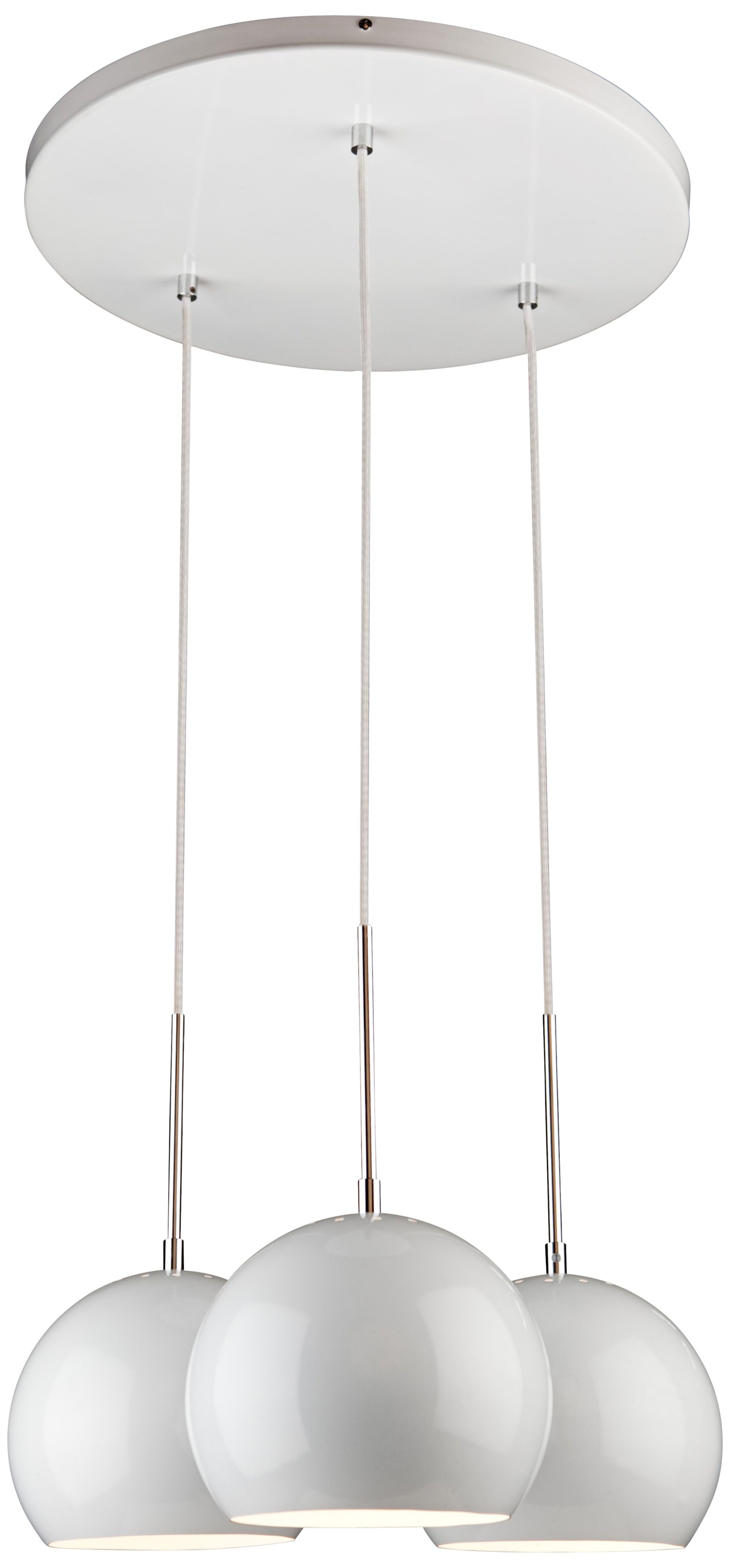 Artcraft On the Spot 3-Light 18" Wide White Pendant Light