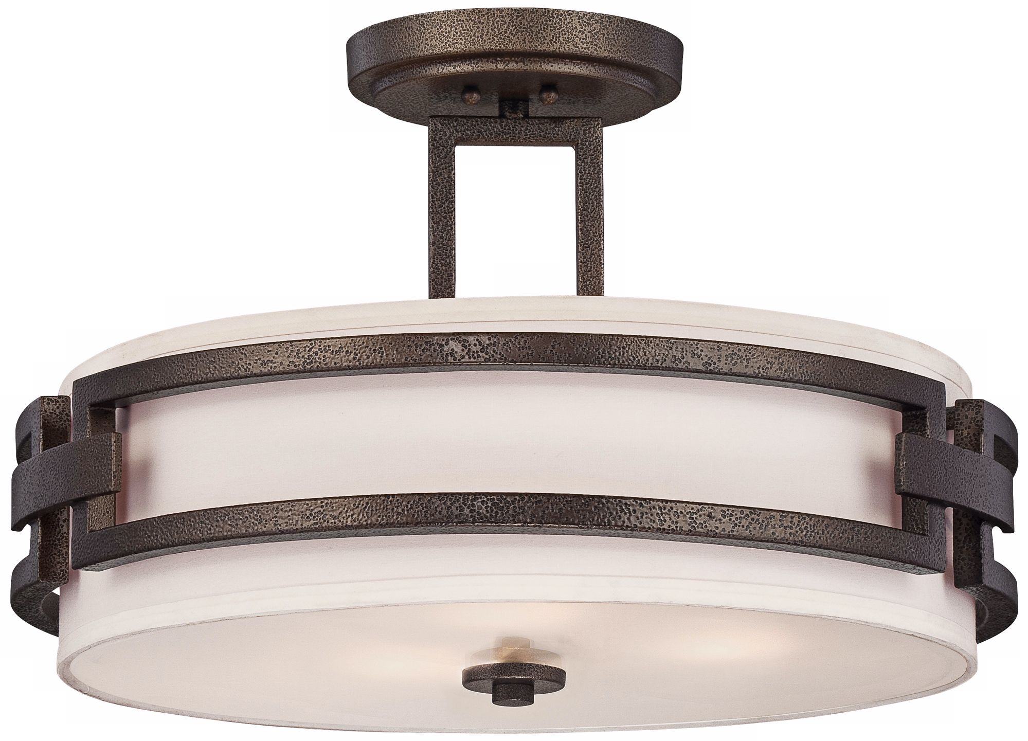 Del Ray 17 1/2" Wide Flemish Bronze Ceiling Light