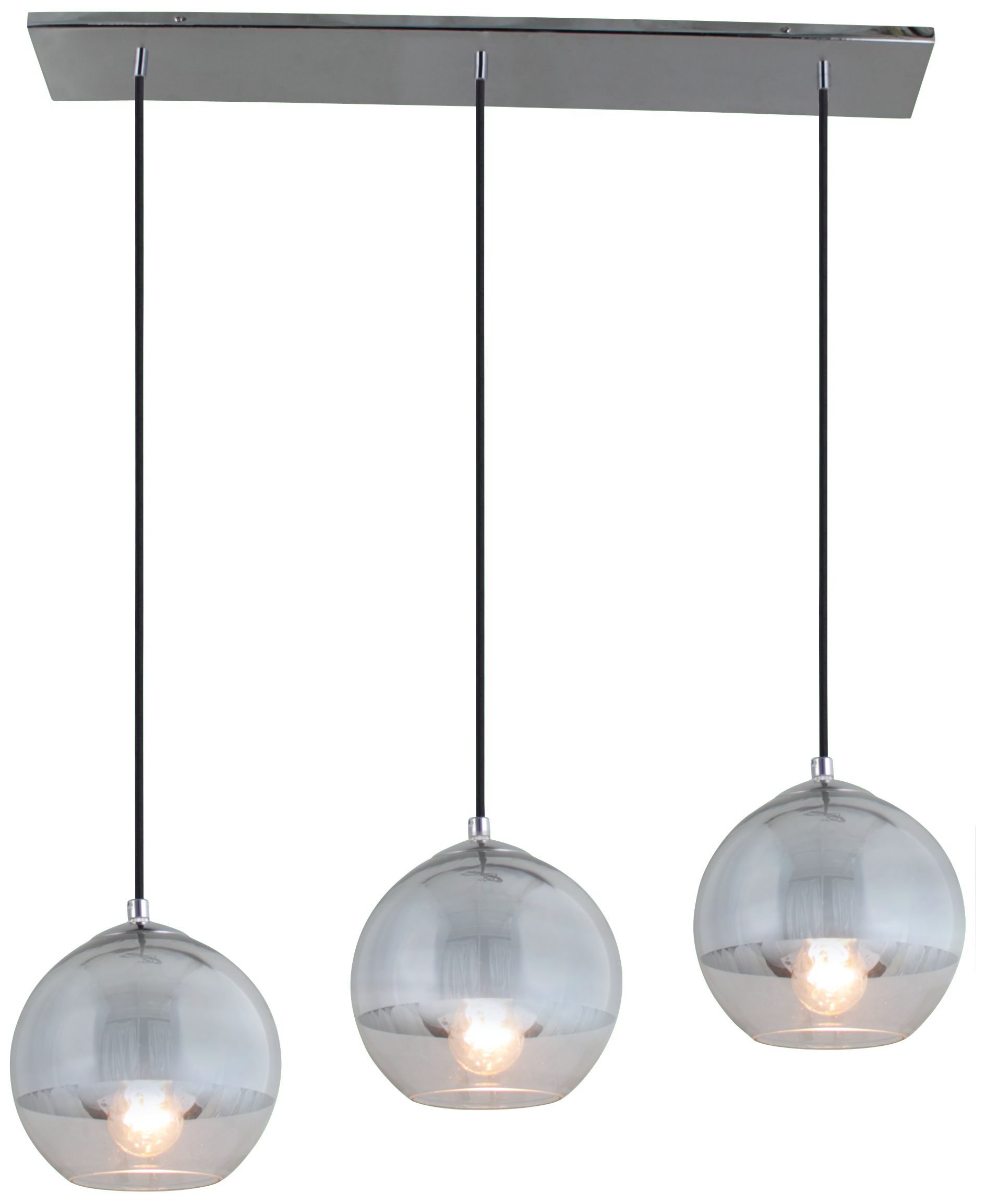 Artcraft Brooklyn 30" Wide Chrome Globe Pendant Light