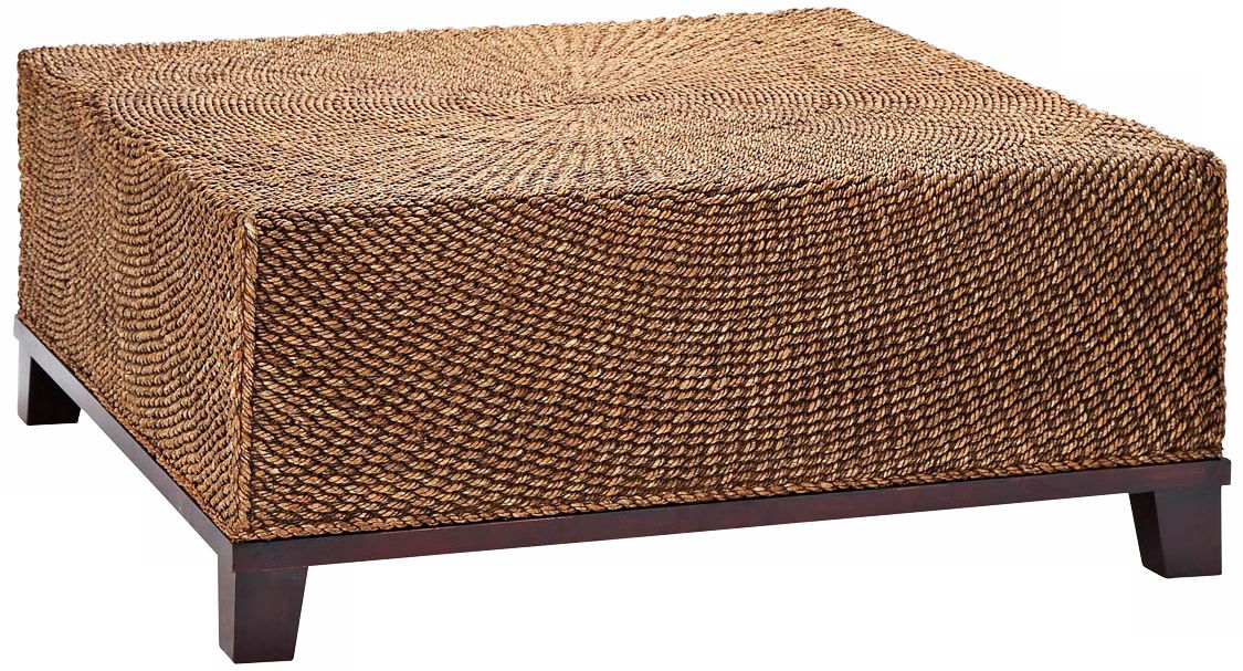Maize Rope and Wood Outdoor Coffee Table