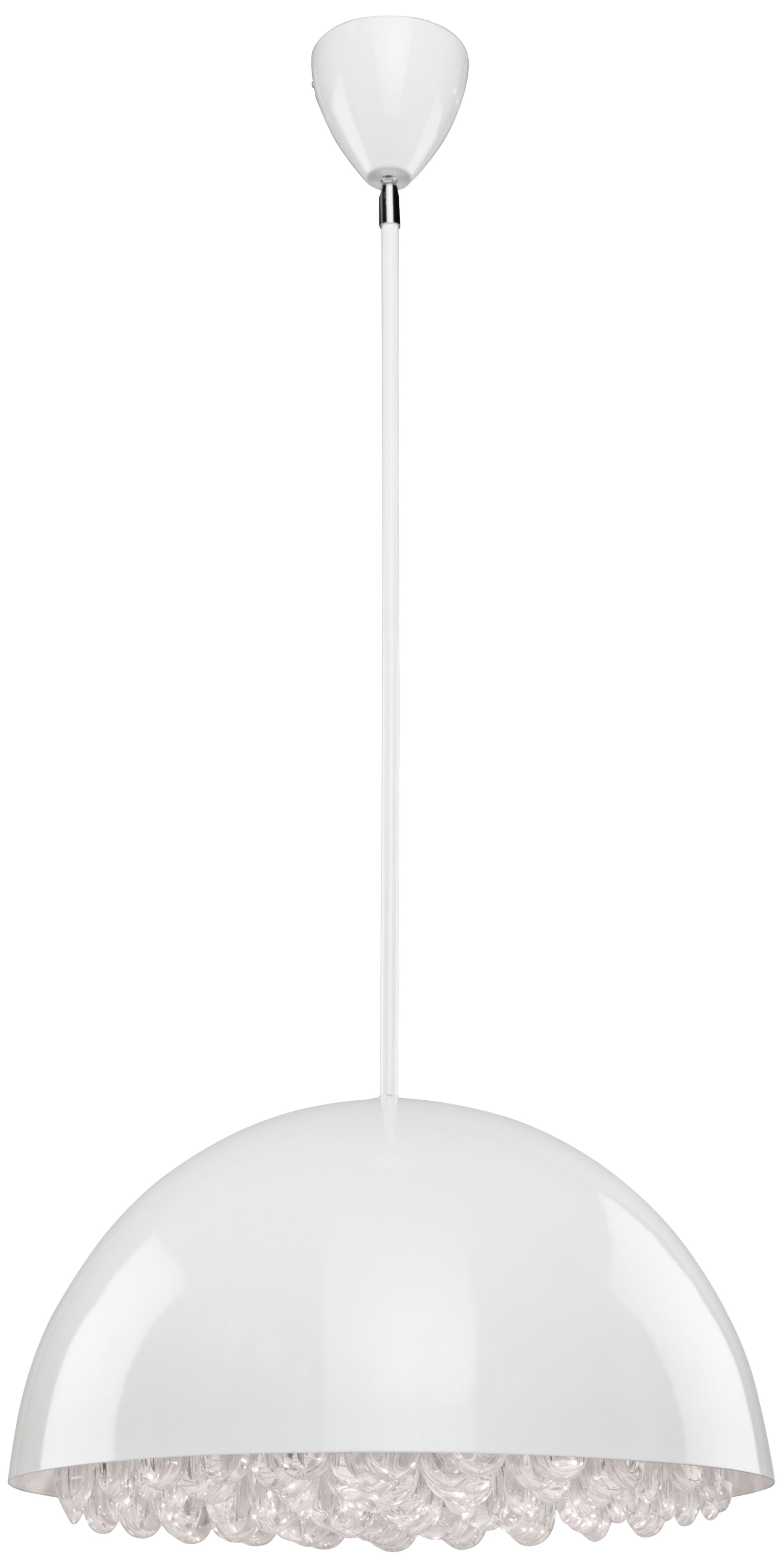 Artcraft Horizon Half Sphere 17" Wide White Pendant Light