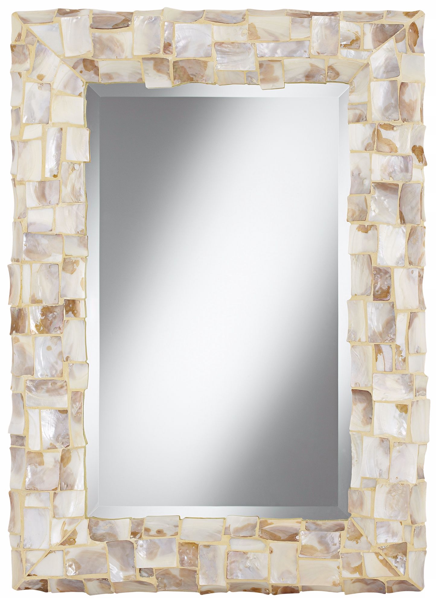 Sea Shell 33" High Mosaic Wall Mirror