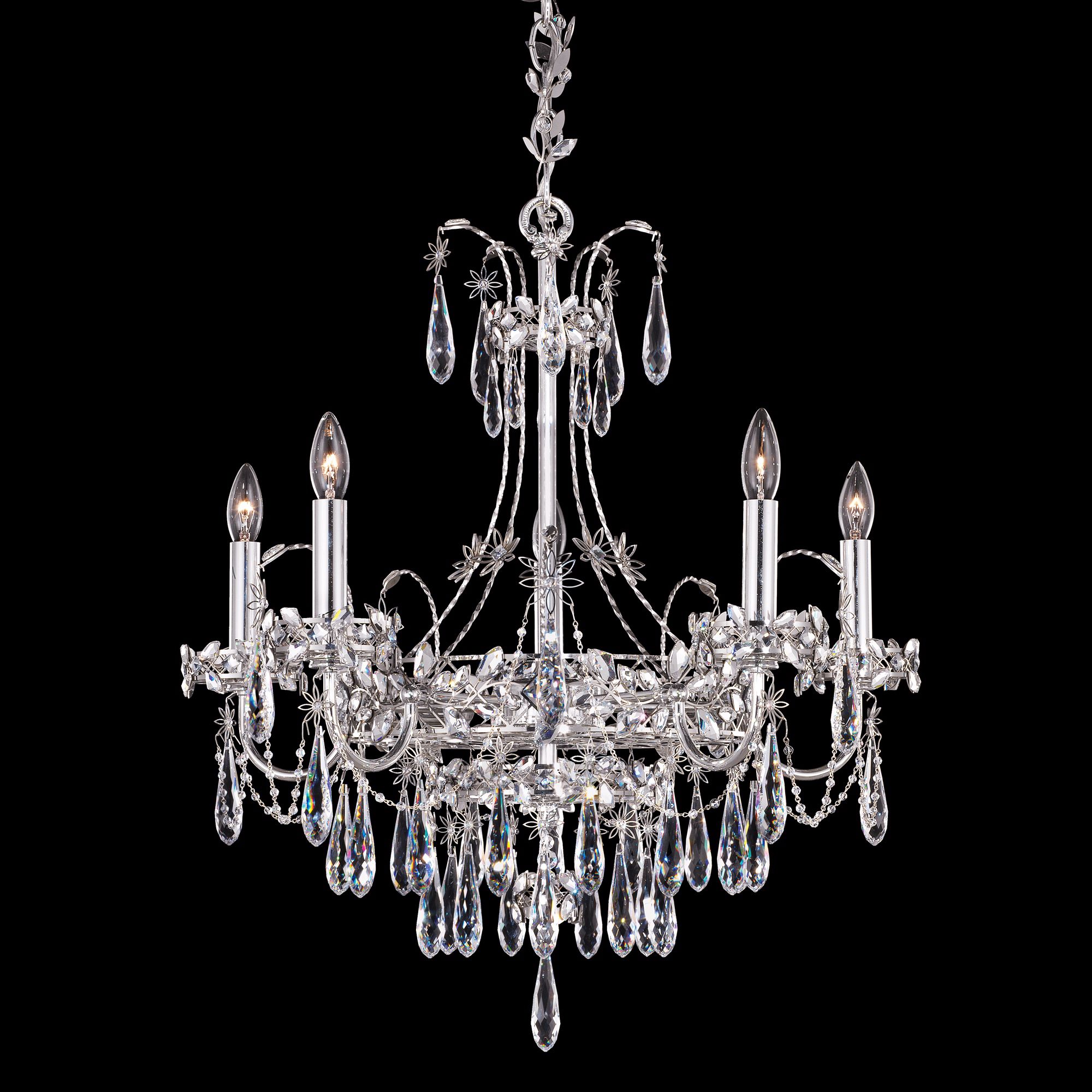 Schonbek Ekaterina 22" Wide Steel Crystal Chandelier
