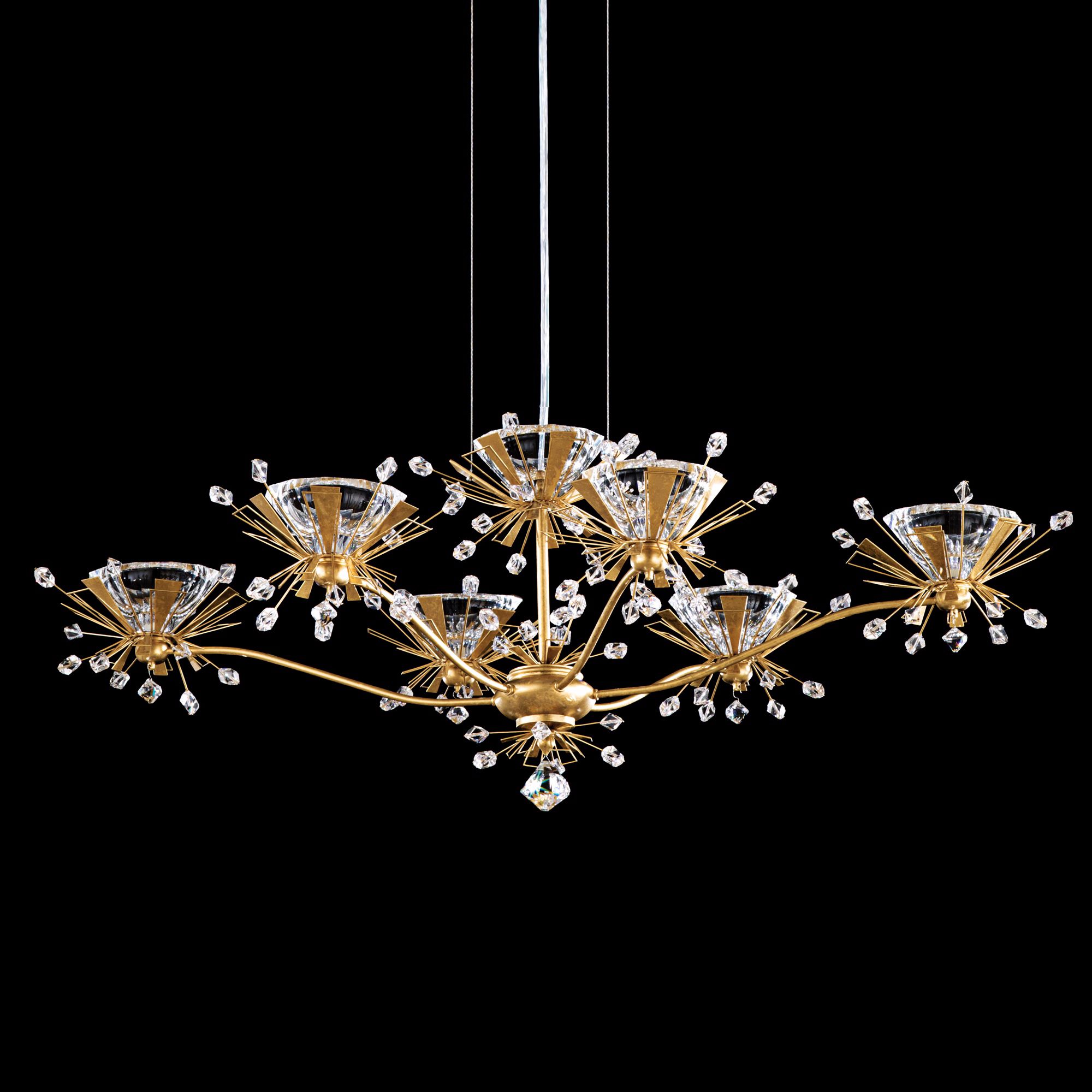 Schonbek Estella Heirloom Gold 25" Wide Crystal Chandelier