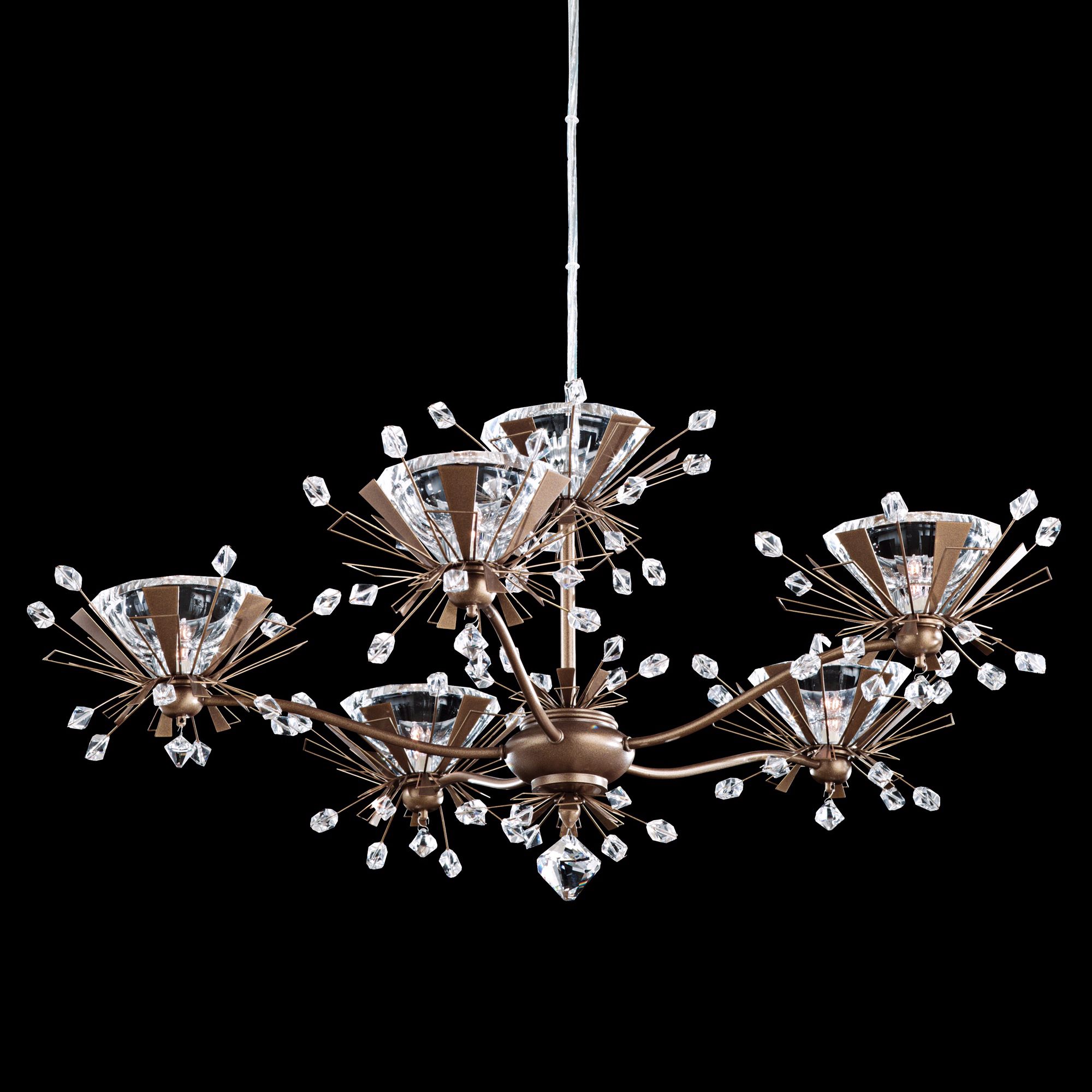 Schonbek Estella Smooth Bronze 27" Wide Crystal Chandelier