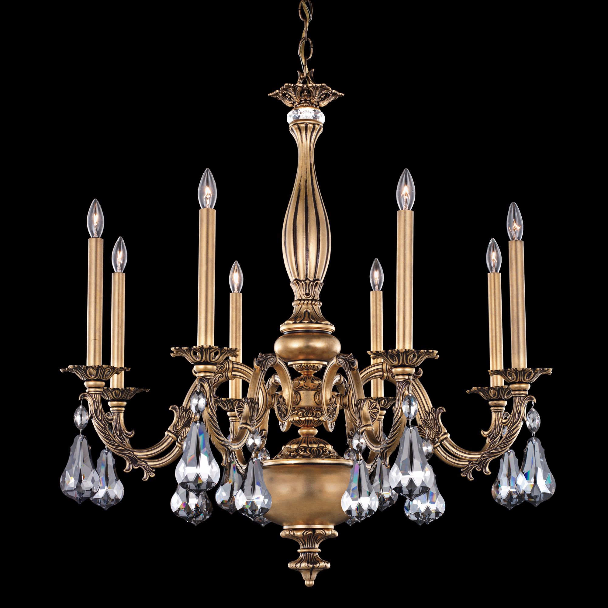 Palio Florentine Bronze 30 1/2" Schonbek Crystal Chandelier