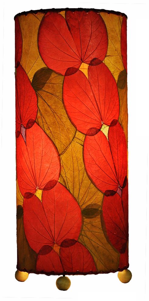 Eangee Red Butterfly Uplight Table Lamp