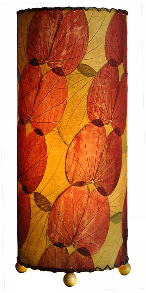Eangee Burgundy Butterfly Uplight Table Lamp